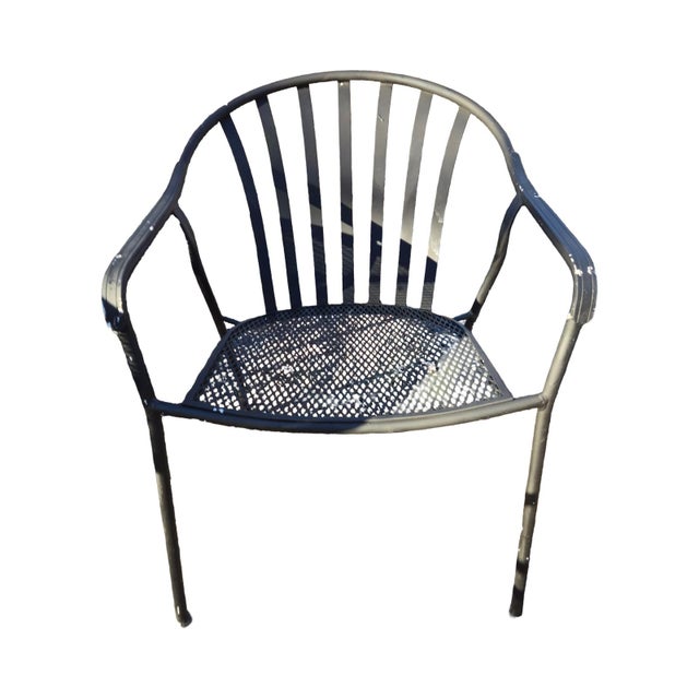 Late 20th Century Wrought Iron Octagon Table and Chairs, 5 Pieces For Sale In New York - Image 6 of 6