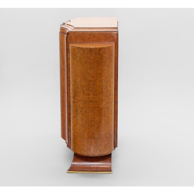 Fine Art Deco Amboyna Burr Table Top Cabinet, 1930s For Sale - Image 9 of 16