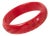 Bakelite Carved Bracelet Bangle Magenta Red Marble For Sale