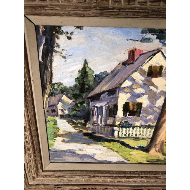 Wood New England Summer Home Painting For Sale - Image 7 of 13