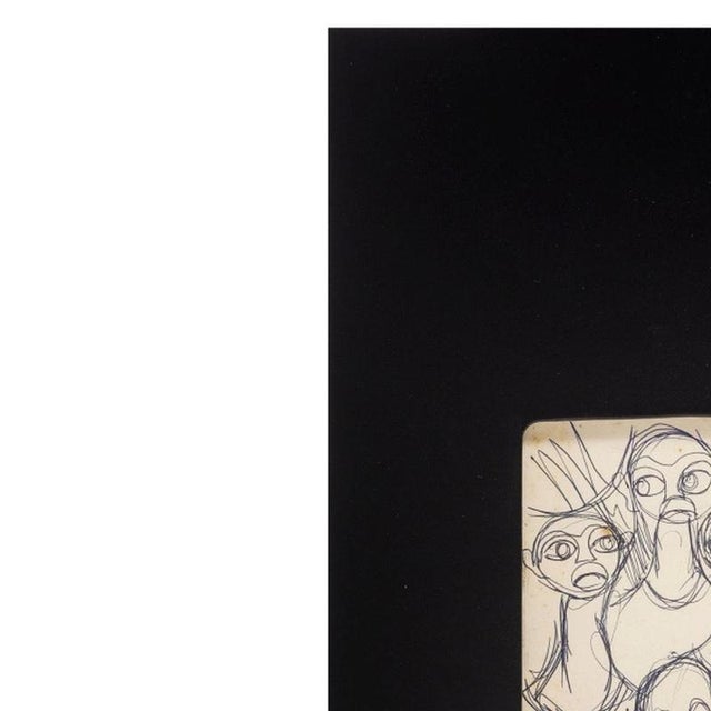 Drawing - Malangatana - 1973 (signed). 'Children are birds that fly'. Pencil drawing on paper. Signed and dated 5/5/73....