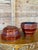 Paint Antique Chinese Red and Gold Lacquer Octagonal Tiered Wedding Box For Sale - Image 7 of 12