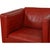 Red 2334 Lounge Chair in Red Leather by Børge Mogensen, 2000s For Sale - Image 8 of 18