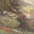 Textile Mid-Century Modern Pastoral Forest Landscape Oil Painting - Gilded Frame For Sale - Image 7 of 12
