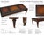 VINTAGE LEATHER TOP COCKTAIL TABLE Old Chapel Home Collection A striking vintage cocktail table featuring three genuine...