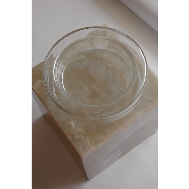 Glass Vintage Floating Glass Bowl For Sale - Image 7 of 11