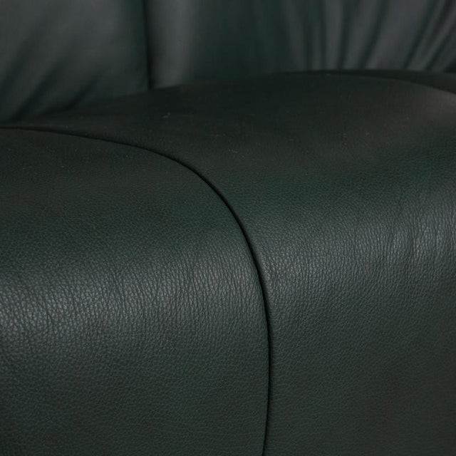 Modern Cumuly 3-Seater Sofa in Dark Green Leather from Himolla For Sale - Image 3 of 15