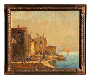 Bruno Gherri-Moro, Venice, Oil on Canvas