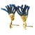 14k Yellow Gold Natural Ceylon Sapphire & Diamond Pavé Tassel Earrings 32 Ct, Pair For Sale - Image 9 of 10