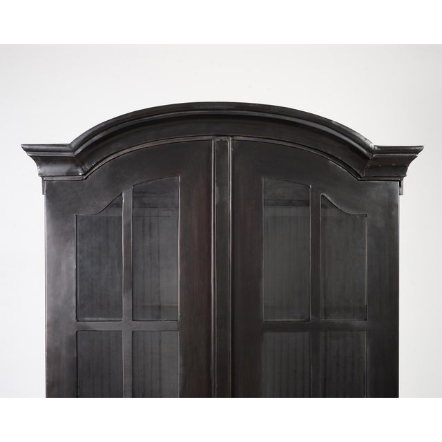 Industrial Style Iron Gunmetal Finish Secretary Cabinet 8.5 Ft. For Sale - Image 4 of 18