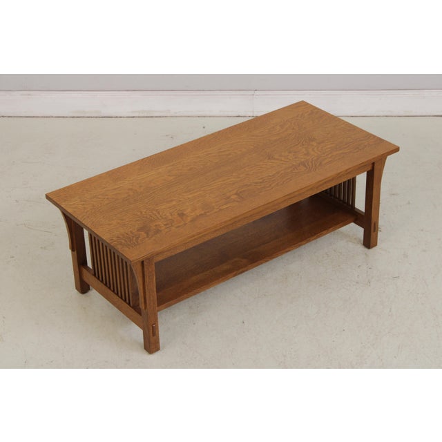 Stickley Stickley Mission Oak Arts & Crafts Coffee Table For Sale - Image 4 of 14