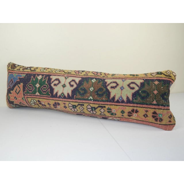 Mid-Century Modern Turkish Wool Rug Pillow Cover For Sale - Image 3 of 5