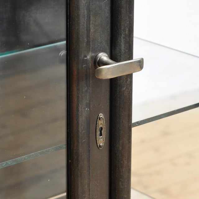 Metal Polished Iron Medical Cabinet, 1910s For Sale - Image 7 of 12