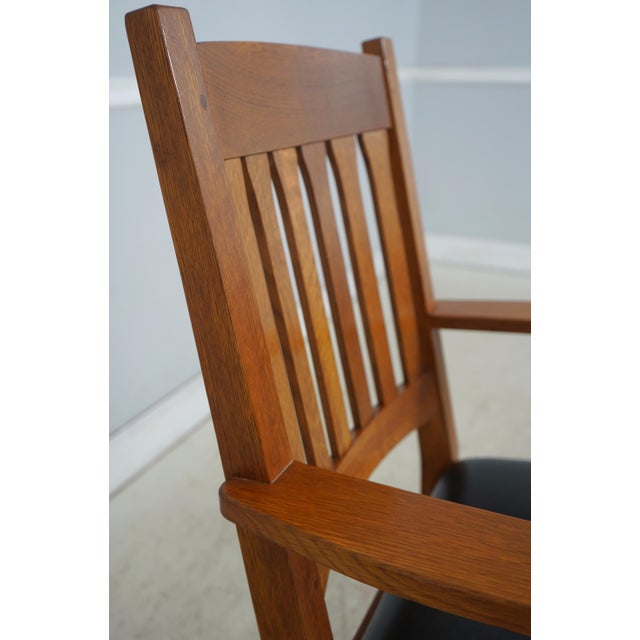 Stickley Arts & Crafts Mission Oak Office Chair For Sale In Philadelphia - Image 6 of 18