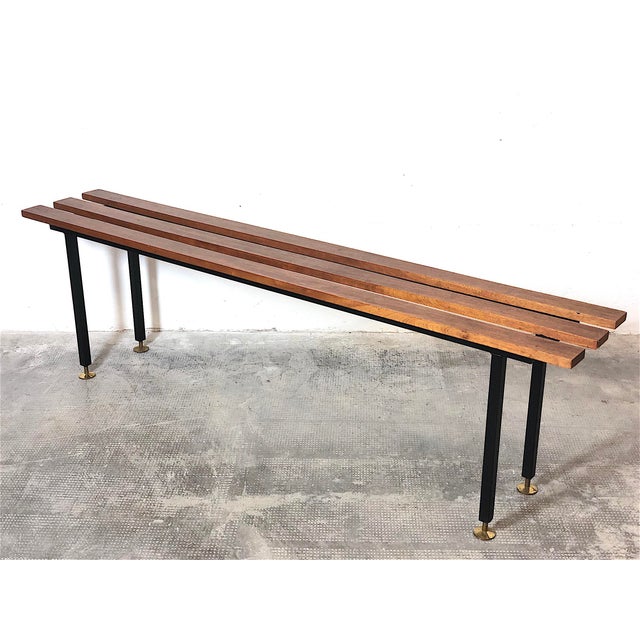 Mid-Century Bench in Teak, Italy, 1960s For Sale - Image 13 of 13