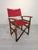 Vintage Wooden Directors Chair in Fabric For Sale - Image 11 of 12