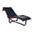 Scandinavian Modern Black Leather and Red Wool Reversible Chaise Lounge from Westnofa, Norwegian, 1950s For Sale - Image 14 of 14