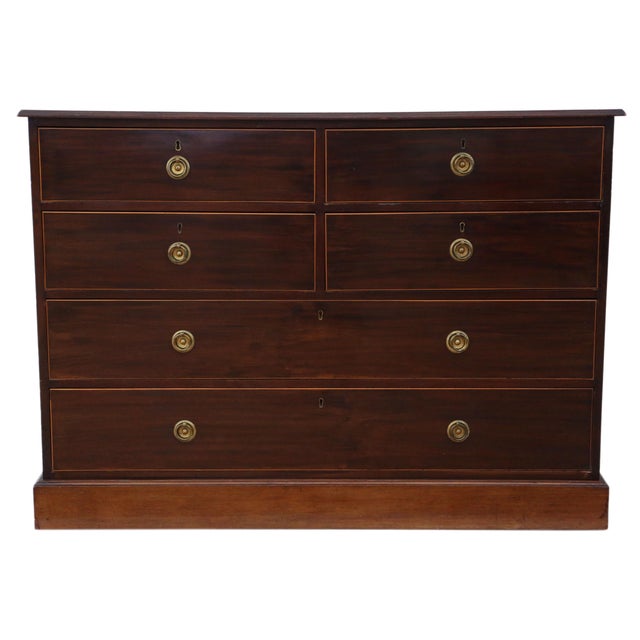 Antique Inlaid Mahogany Chest of Drawers from Mawer & Stephenson, 1800s For Sale - Image 4 of 12