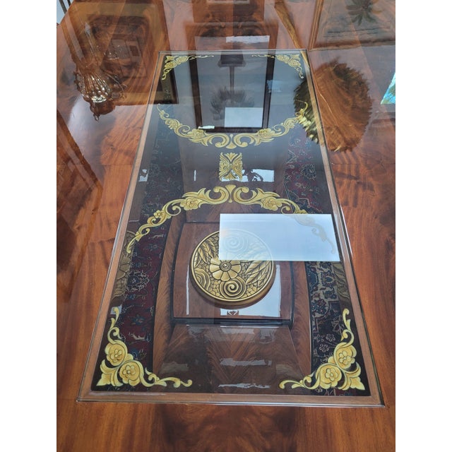 2000 - 2009 9 Piece English Art Deco Dining Set For Sale - Image 5 of 12