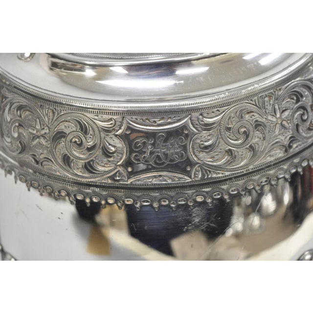 Antique James Dixon & Sons 4186 Victorian Silver Plated Tea Service Set - 4 PCS For Sale In Philadelphia - Image 6 of 16