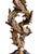 Gold Table Lamp Twisted Ancanthus Leaves With Frederick Cooper Lamp Shade For Sale - Image 8 of 10