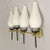 Italian Sconces, 1950s, Set of 2, in Very Good conditions. Designed 1950 to 1959 European Plug (up to 250V).The wiring of...