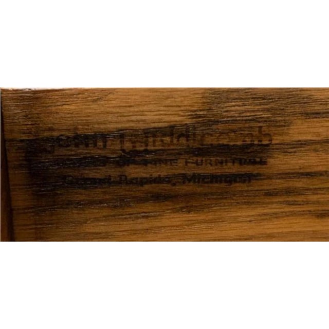 Mid 20th Century John Widdicomb Solid Maple Country French Provincial Style Vanity / Writing Table Desk For Sale - Image 9 of 17