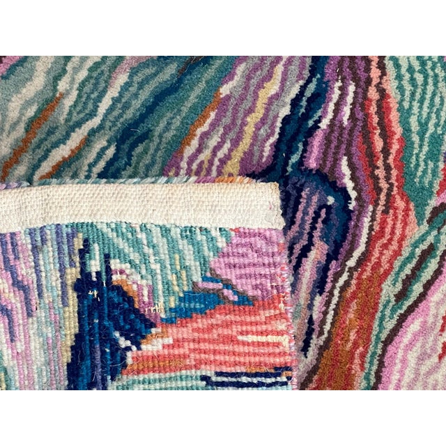 Handmade Missoni Rug with Decor Tulip, 1993 For Sale - Image 11 of 13