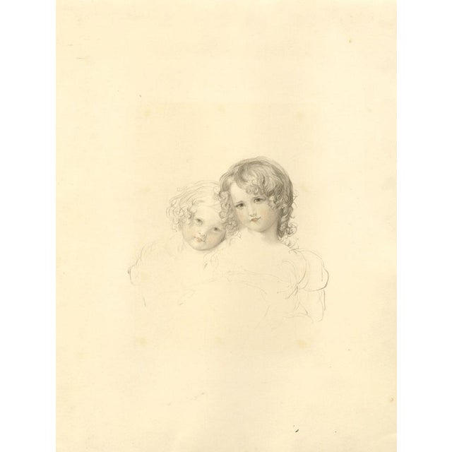After Sir Thomas Lawrence, The Calmady Children, 1833, Wash Drawing For Sale - Image 3 of 3