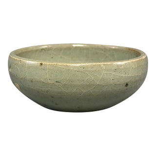 Antique Chinese Celadon Crackle‑Glaze Bowl, Collectible Antique For Sale
