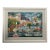 Vintage Ken Hawk Coastal Lithograph in White Frame For Sale