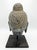 Vintage Asian Modern Carved Rock Buddha Head Sculpture on Industrial Iron Stand For Sale - Image 4 of 5