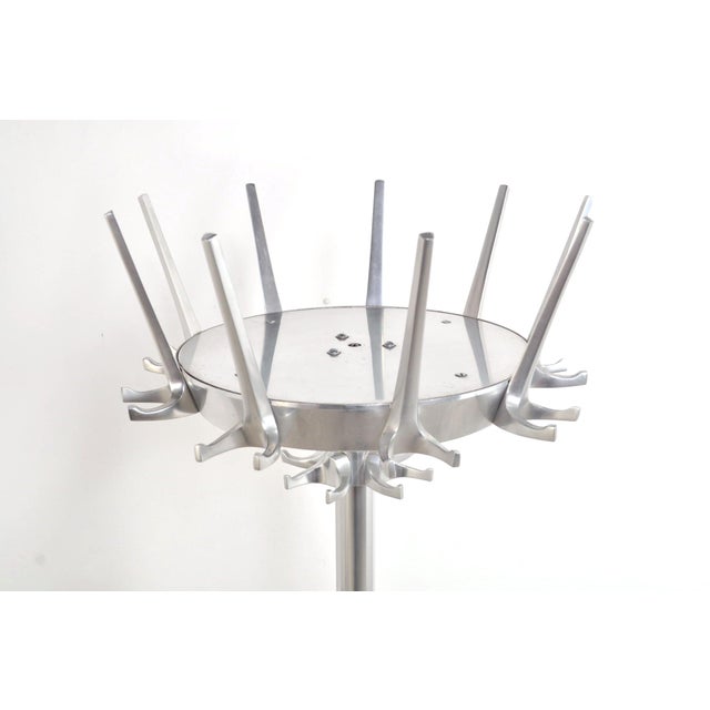 Mid-Century Modern Vintage Floor Coat Rack with Umbrella Stand, 1950s For Sale - Image 3 of 8