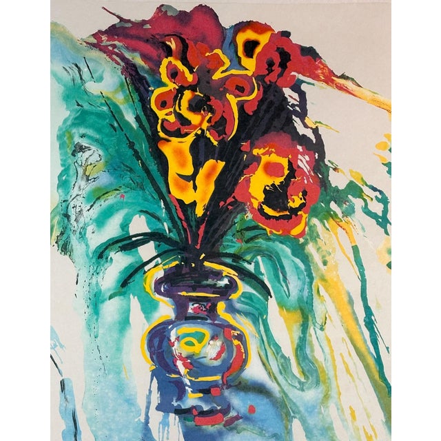 Surrealism Dali Fleurs Surrealistes Gala's Bouquet H/Sig Number Dali Archives Certified Art For Sale - Image 3 of 6