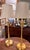 The perfect pair of buffet lamps from Ralph Lauren…..simple and elegant with brushed gold finish and simple off white...