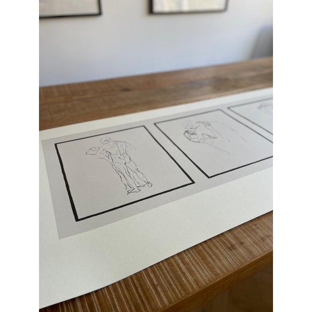 Gustav Klimt Gustav Klimt (1862-1918), Couples D'Amants, Printed in Belgium For Sale - Image 4 of 10