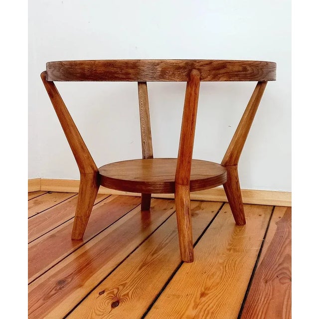 Brown Coffee Table attributed to K. Kozelka for Interier Praha, Czechoslovakia, 1930s For Sale - Image 8 of 13