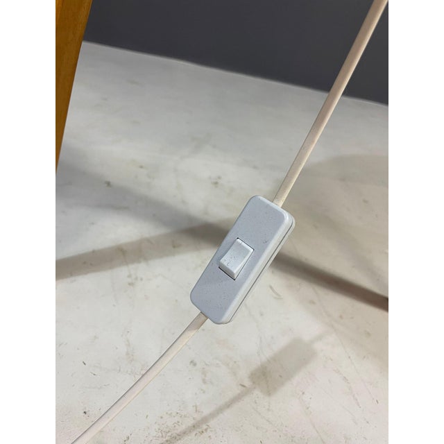 Large Floor Lamp in Wood & Frosted Glass by Uluv, Czechoslovakia, 1960s For Sale - Image 11 of 14