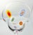 Transparent Contemporary Colorful Millefiori Confetti Blown Glass Margarita Glasses - Set of 4 For Sale - Image 8 of 8