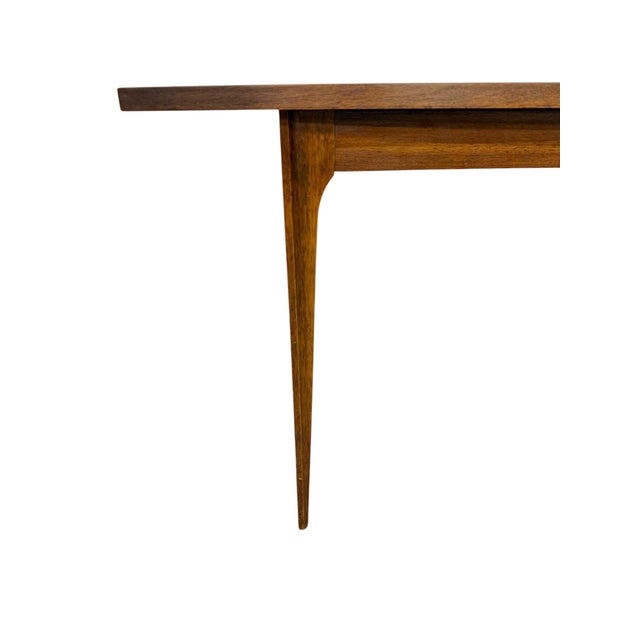 Brown Mid-Century Modern Broyhill Brasilia Walnut Dining Table For Sale - Image 8 of 9