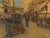Michel Michaeli, Fish Market in Marseille, 1920s, Oil on Canvas, Framed For Sale - Image 10 of 10