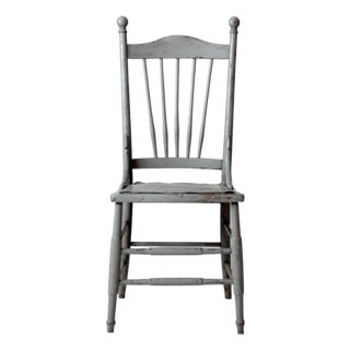 Antique Victorian Painted Spindle Back Chair For Sale