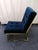 Jonathan Adler Jonathan Adler Pair of Goldfinger Dining Chairs in Rialto Navy For Sale - Image 4 of 6