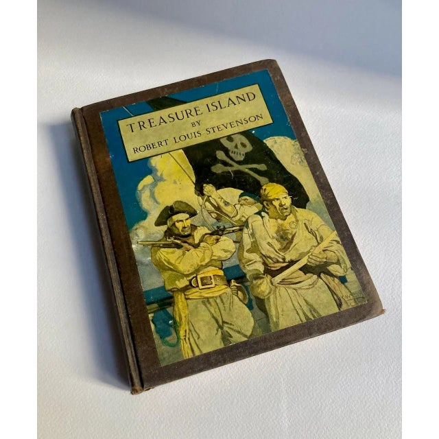 1911 Illustrated Edition "Treasure Island" Book by Robert Louis Stevenson For Sale - Image 12 of 12