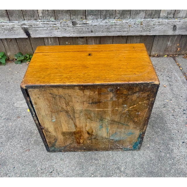 Brown Antique English Oak Fitted Decanter Box, Victorian Circa 1870-1900 For Sale - Image 8 of 8