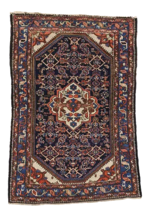 Early 20th Century Antique Persian Bakhtiari Accent Rug, 03'03 X 04'10