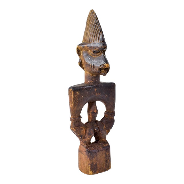 Early 20th Century Yoruba Ibeji Standing Male Figure For Sale
