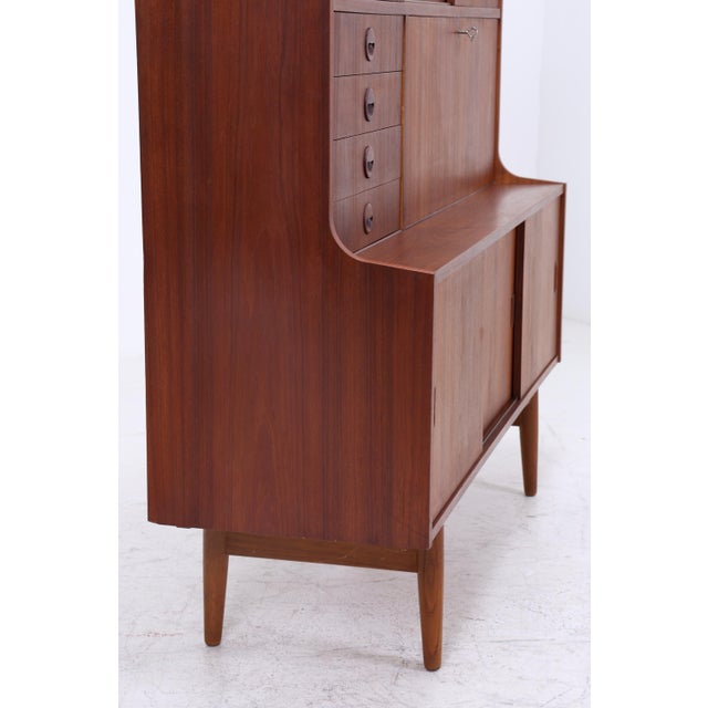 Brown Mid-Century Teak Highboard, 1960s For Sale - Image 8 of 11