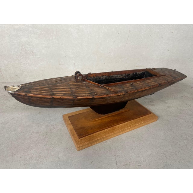 Antique Wooden Yacht, 1920s For Sale - Image 6 of 18