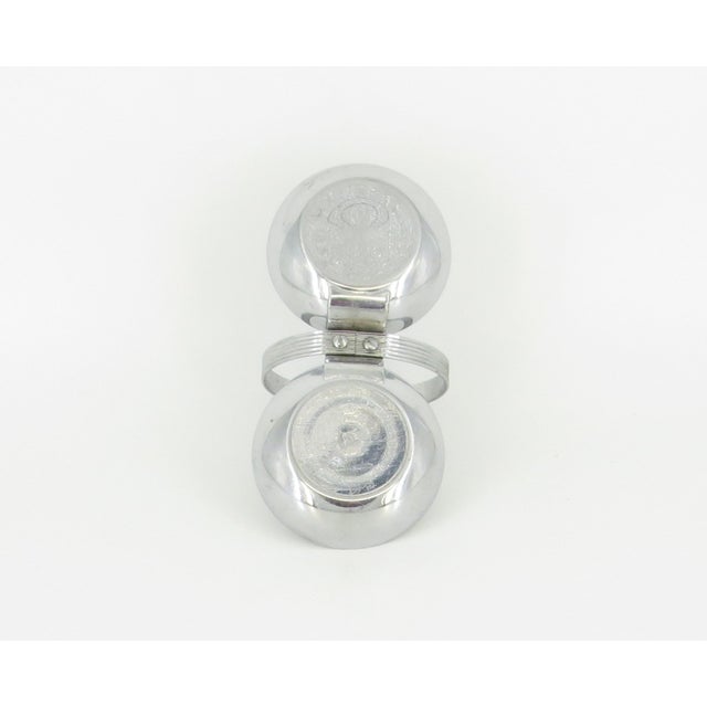 Art Deco Chrome Nut Dish With Handle by Chase For Sale - Image 9 of 10